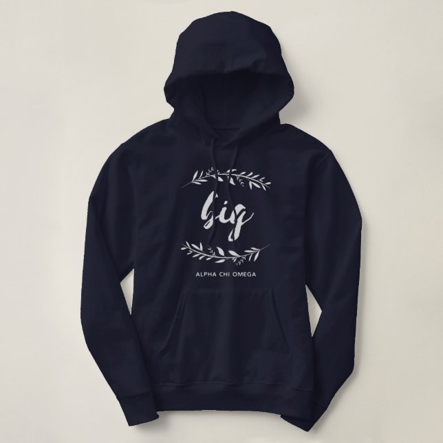 Alpha Chi Omega | Stor Krans Tröja (Design framsida)