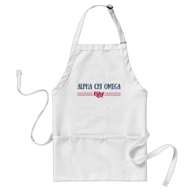 Alpha Chi Omega - USA Förkläde (Framsidan)