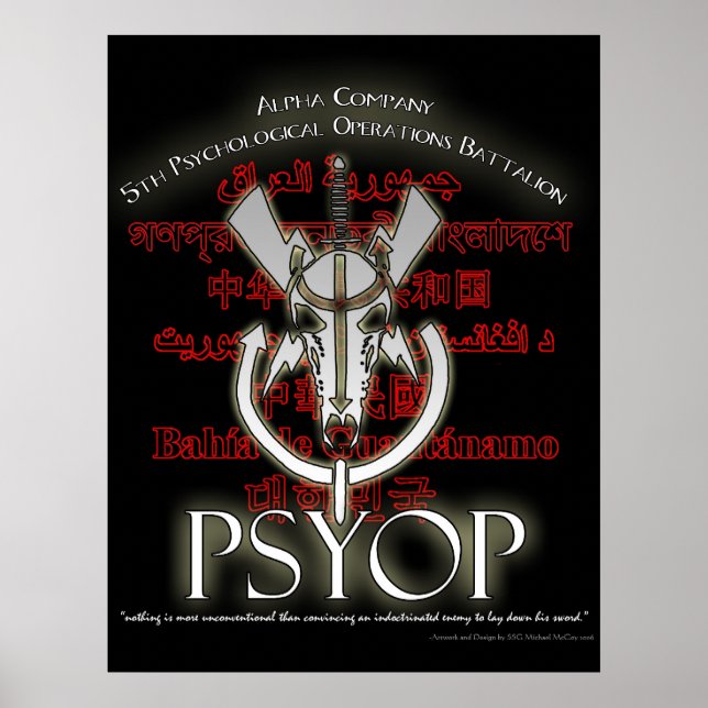 Alpha Company 5th PSYOP BN Poster (Framsidan)