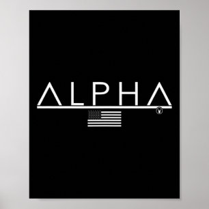Alpha D135 Gym Kanin T Tröja Träning Bodybuilding Poster