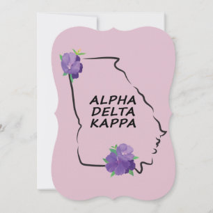 Alpha Delta Kappa Flat Notecards Anteckningskort