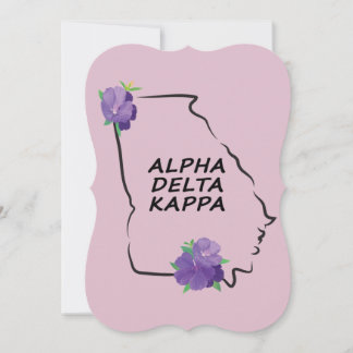 Alpha Delta Kappa Flat Notecards Anteckningskort