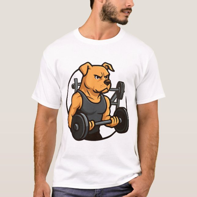 Alpha Dog Gym  Kraft Unleashed T Shirt (Framsida)