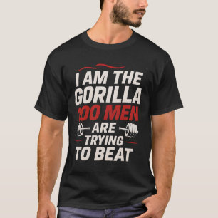 Alpha Gorilla Gym Träning Träning Roligt Djärvt Tr T Shirt
