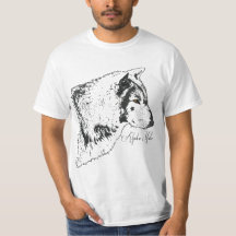 Alpha Grått Varg Wildlife Illustration