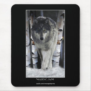 ALPHA GRÅTT VARG Wildlife Supporter Mousepad Musmatta