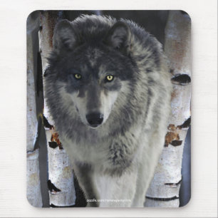 ALPHA GRÅTT VARG Wildlife Supporter Mousepad Musmatta