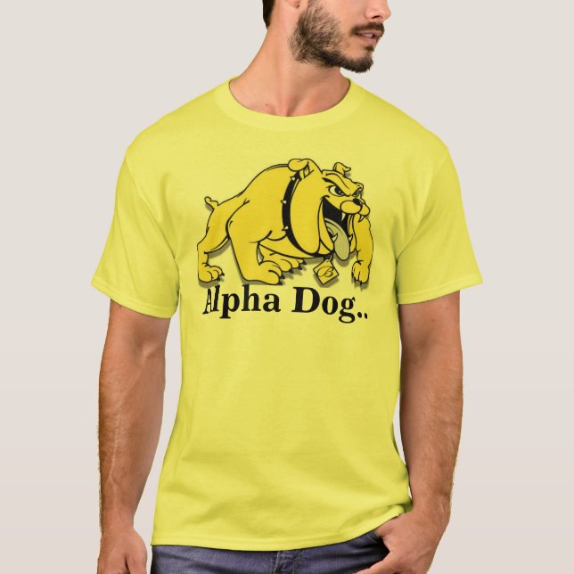 Alpha Hund... Tee Shirt (Framsida)