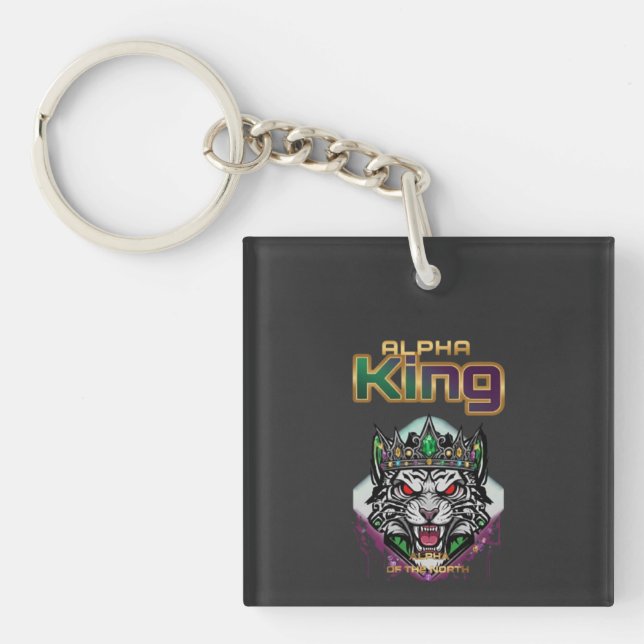 Alpha King lejon emblem daglig uppmuntran (Framsidan)