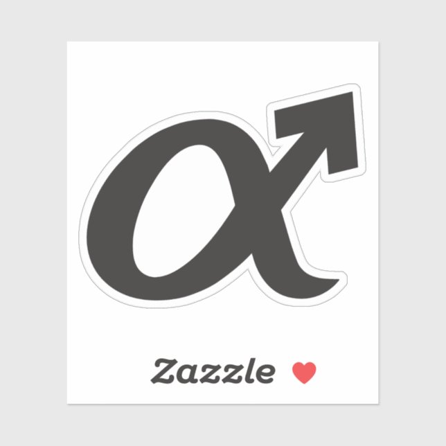 Alpha Male-Logotyp Klistermärken (Ark)