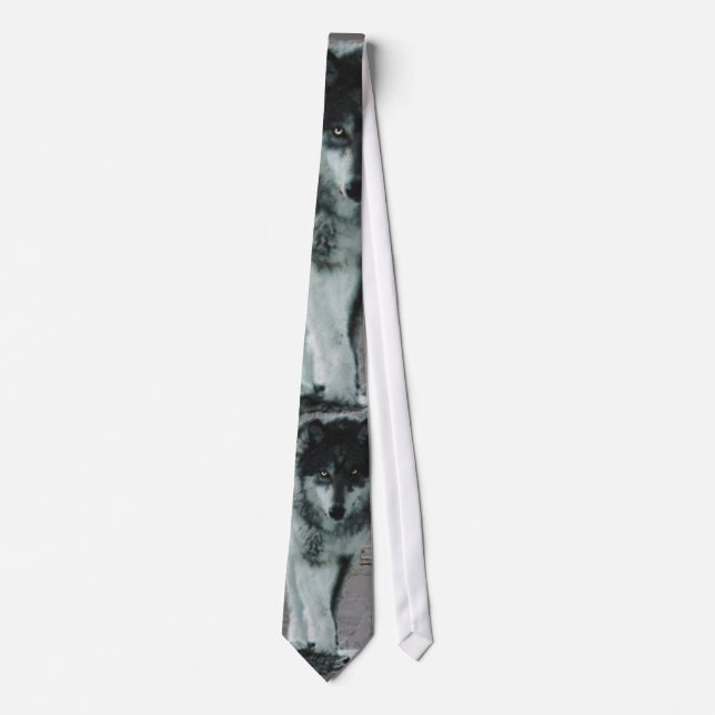 Alpha Male Timber Varg Wildlife Necktie Slips (Framsida)