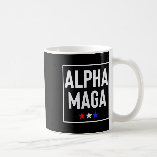 Alpha Mega Trump 2024 Election Design  Kaffemugg (Höger)
