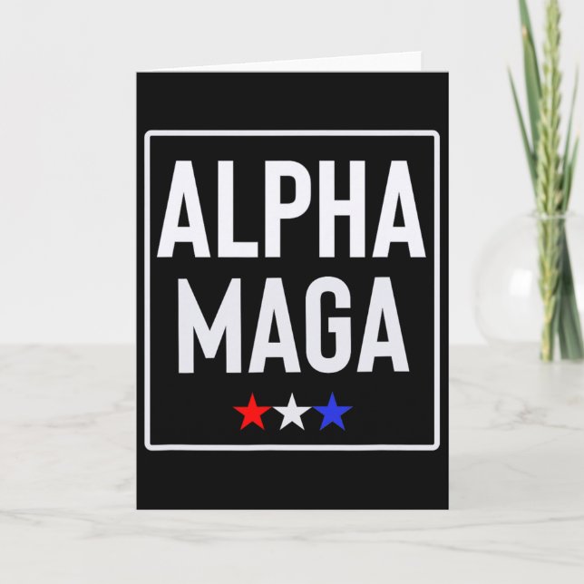 Alpha Mega Trump 2024 Valdesign  Kort (Framsida)