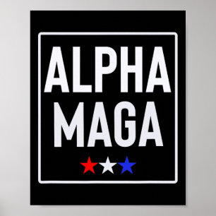 Alpha Mega Trump 2024 Valdesign Poster