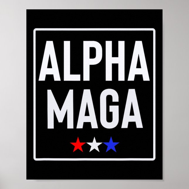 Alpha Mega Trump 2024 Valdesign  Poster (Framsidan)