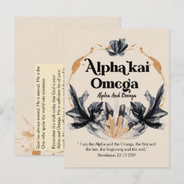 Alpha och Omega | Names of God Devotional Bible Vykort