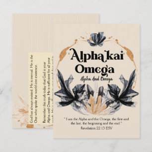Alpha och Omega Names of God Devotional Bible Vykort