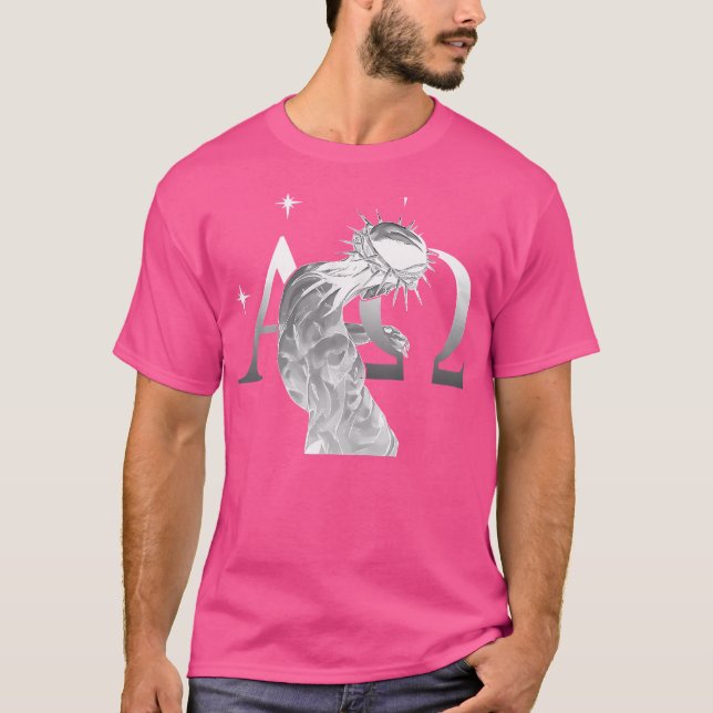 Alpha Omega Jesus är Kung söker Jojo T Shirt (Framsida)
