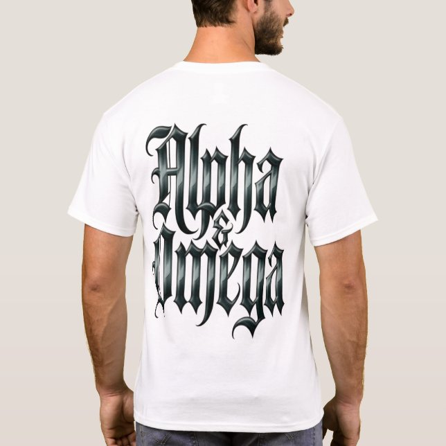 Alpha & Omega T Shirt (Baksida)