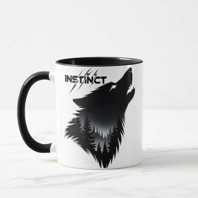 alpha wolf Graphic Mugg (Vänster)