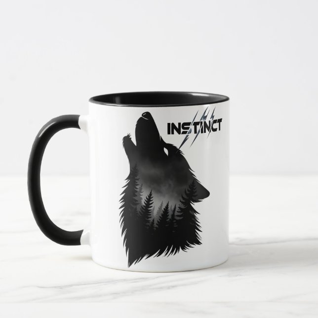 alpha wolf Graphic Mugg (Vänster)
