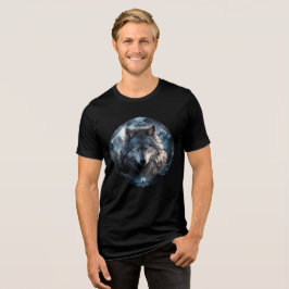 Alpha Wolf in Ice Mountains Artwork T Shirt