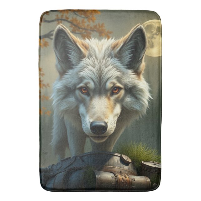 „Alpha-Wolf – König der Wildnis“ Badrumsmatta (Framsidan (Vertikal))