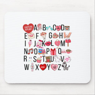 Alphabet Abc I Kärlek Du t Shirt Valentines day He Musmatta