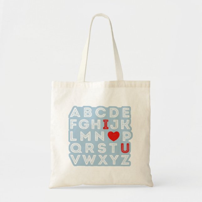 Alphabet ABC I Kärlek You Tygkasse (Framsidan)