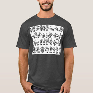Alphabet American Sign Language T Shirt