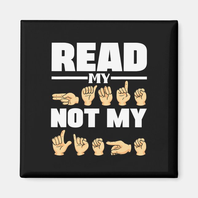 Alphabet American Sjunga Language Asl Teacher Quot Magnet (Framsidan)