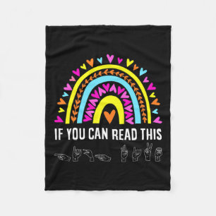 Alphabet American Sjunga Language Asl Teacher Roli Fleecefilt