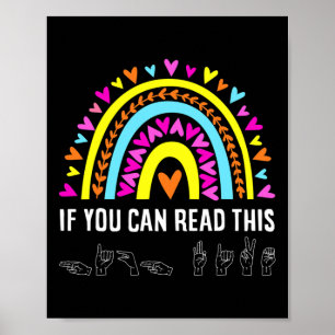 Alphabet American Sjunga Language Asl Teacher Roli Poster