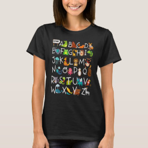 Alphabet Animal ABCs Learning ABCs Rhyming Kinderg T Shirt