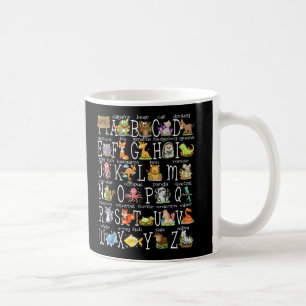 Alphabet Animals Back to school Pre-K Kindergarten Kaffemugg