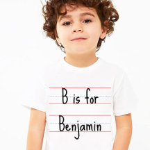 Alphabet | Anpassningsbar School Shirts for Boys &