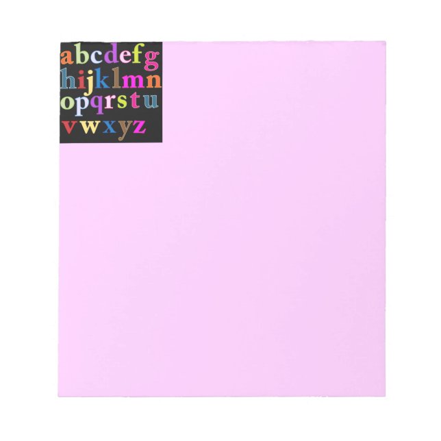 Alphabet Anteckningsblock (Framsida)