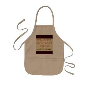 Alphabet Apron Barnförkläde