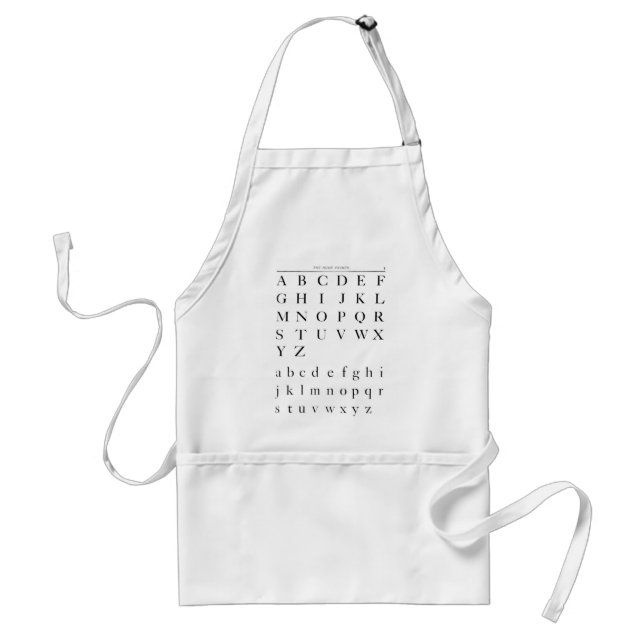 Alphabet Apron Förkläde (Framsidan)