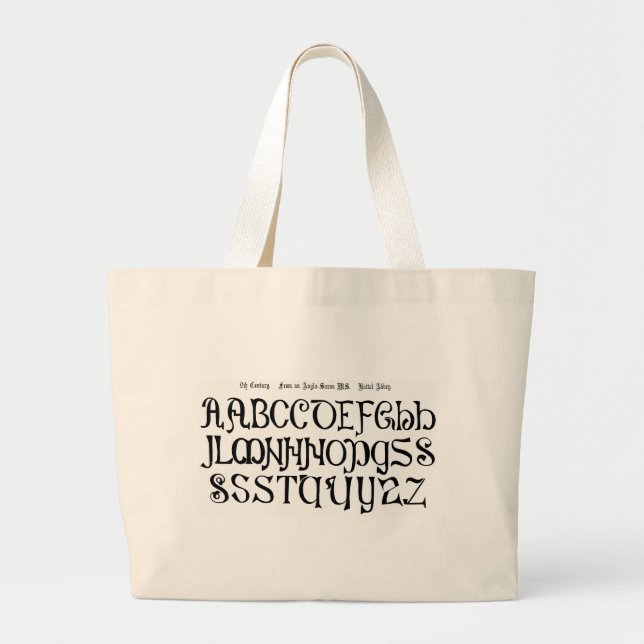 Alphabet Bag Jumbo Tygkasse (Framsidan)