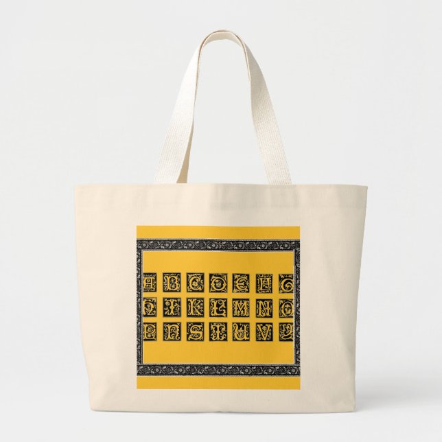 Alphabet Bag Jumbo Tygkasse (Framsidan)