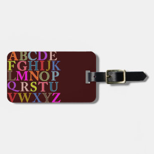 Alphabet Bagagebricka