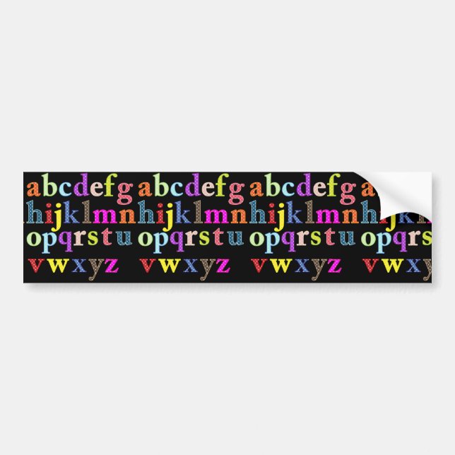 Alphabet Bildekal (Framsidan)