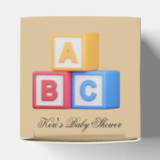 Alphabet Blocks A-B-C Favor Boxes Presentaskar