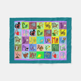 Alphabet Blocks babyfilt Fleecefilt