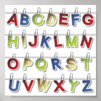 Alphabet Brev (4) Poster