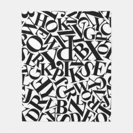 Alphabet Brev Fleecefilt