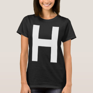 Alphabet Brev H, övre fodral T Shirt