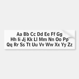 Alphabet Brev Learning Uppercase Lowercase ABCs Bildekal
