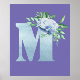 Alphabet brev M Poster